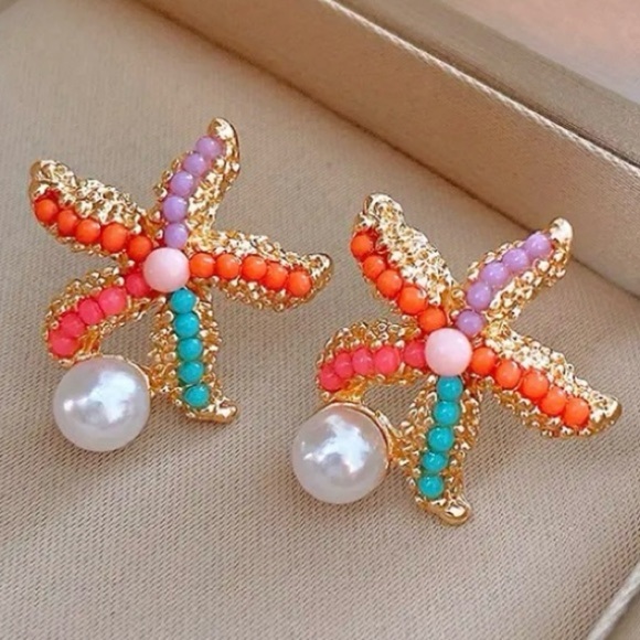 ✨Zara Asteria Starfish Earrings - Picture 1 of 7